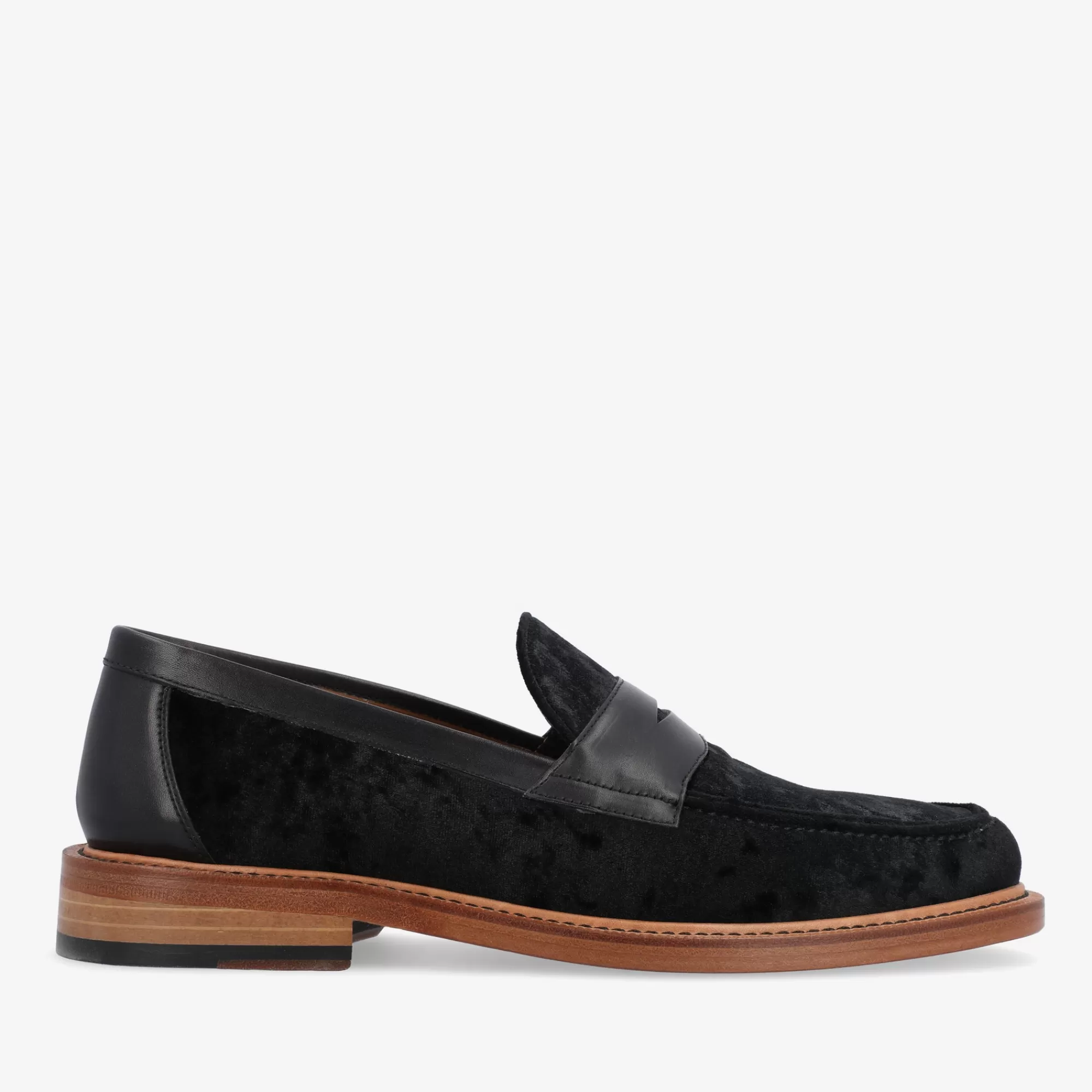 Best Sale De Fitz Loafer In Middernacht - Zwart Fluwelen Loafers | Heren Loafers | Schoenen