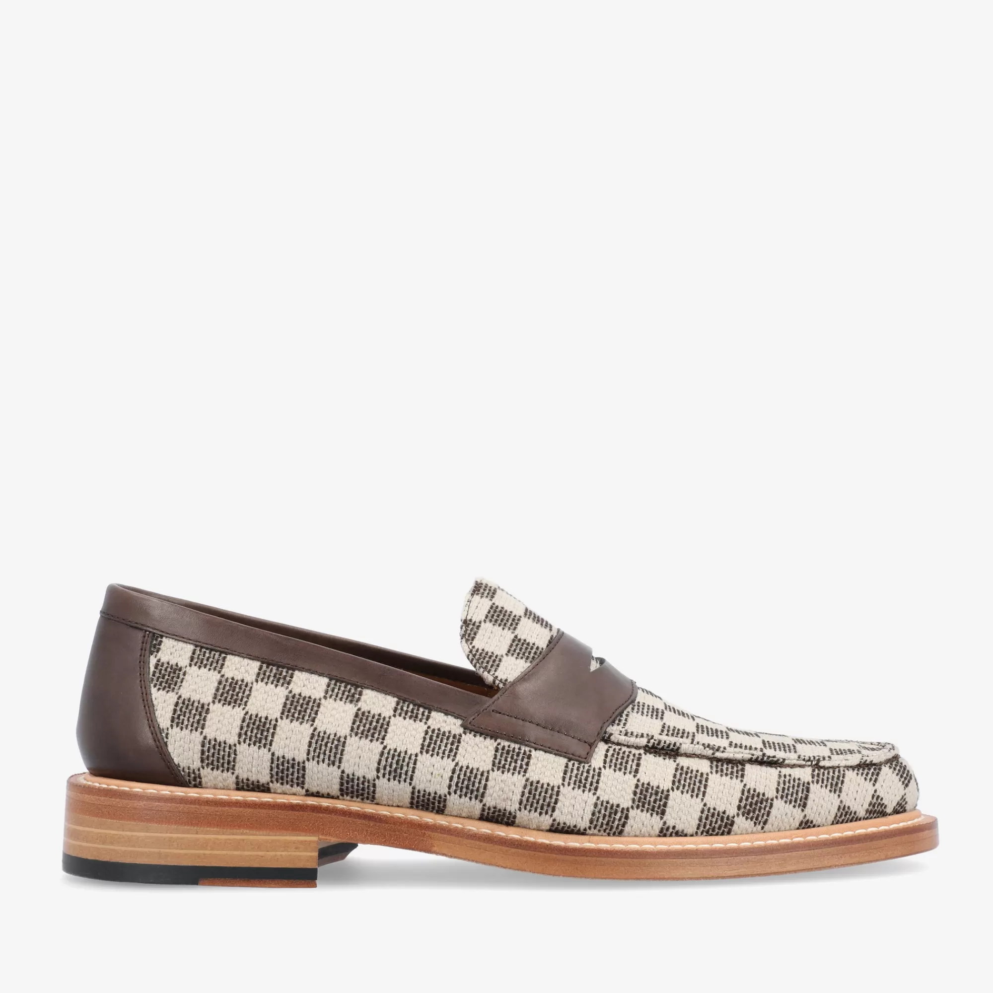 Cheap De Fitz-Loafer In Bruine Ruit | Heren Loafers | Schoenen