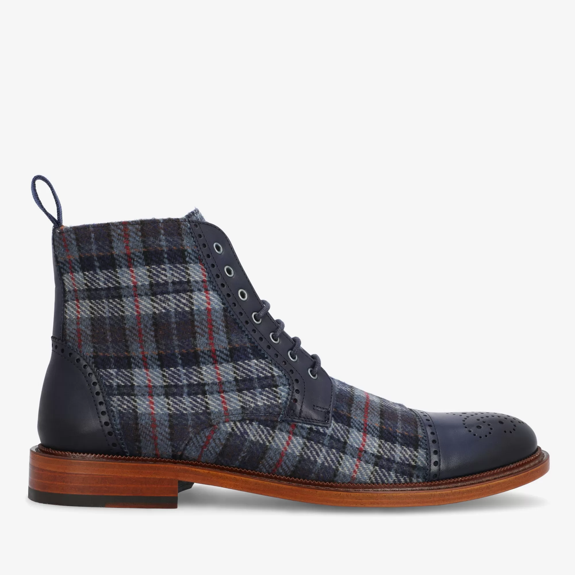 Store De Hamilton-Laars In Blauwe Plaid | Heren Laarzen