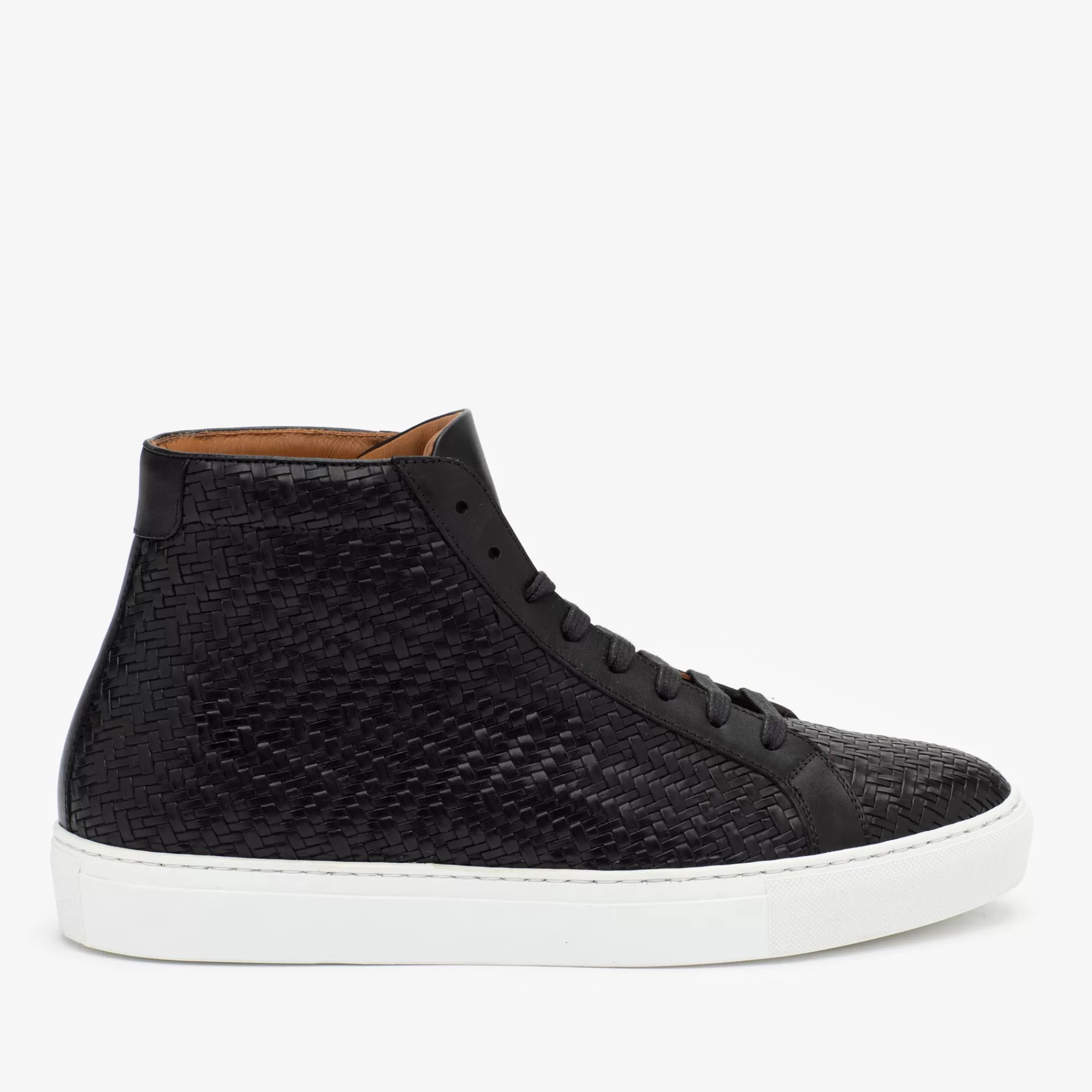 Fashion De Hoge Sneaker In Zwart Geweven | Heren Sneakers