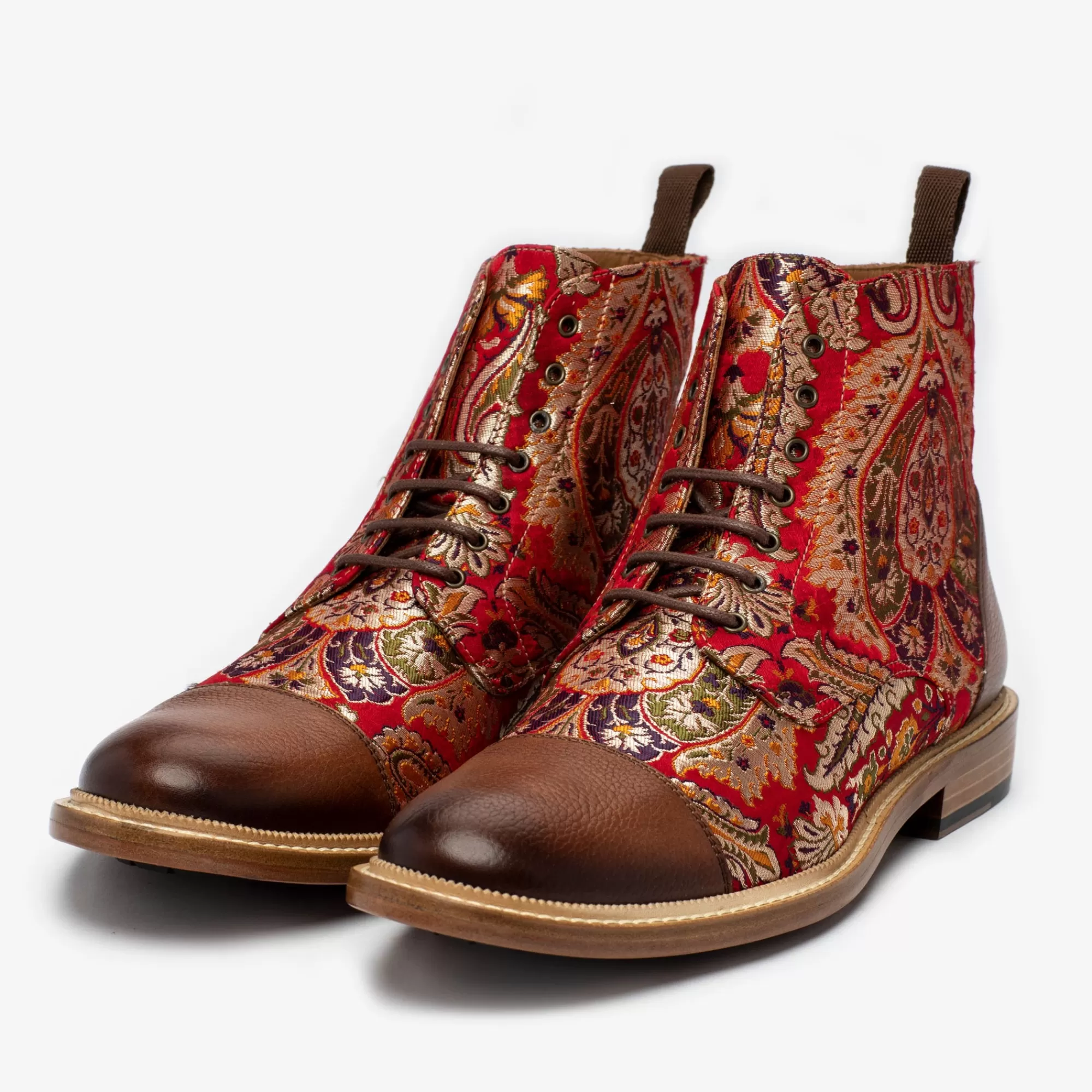 Clearance De Jacklaars In Rood Paisley | Heren Laarzen