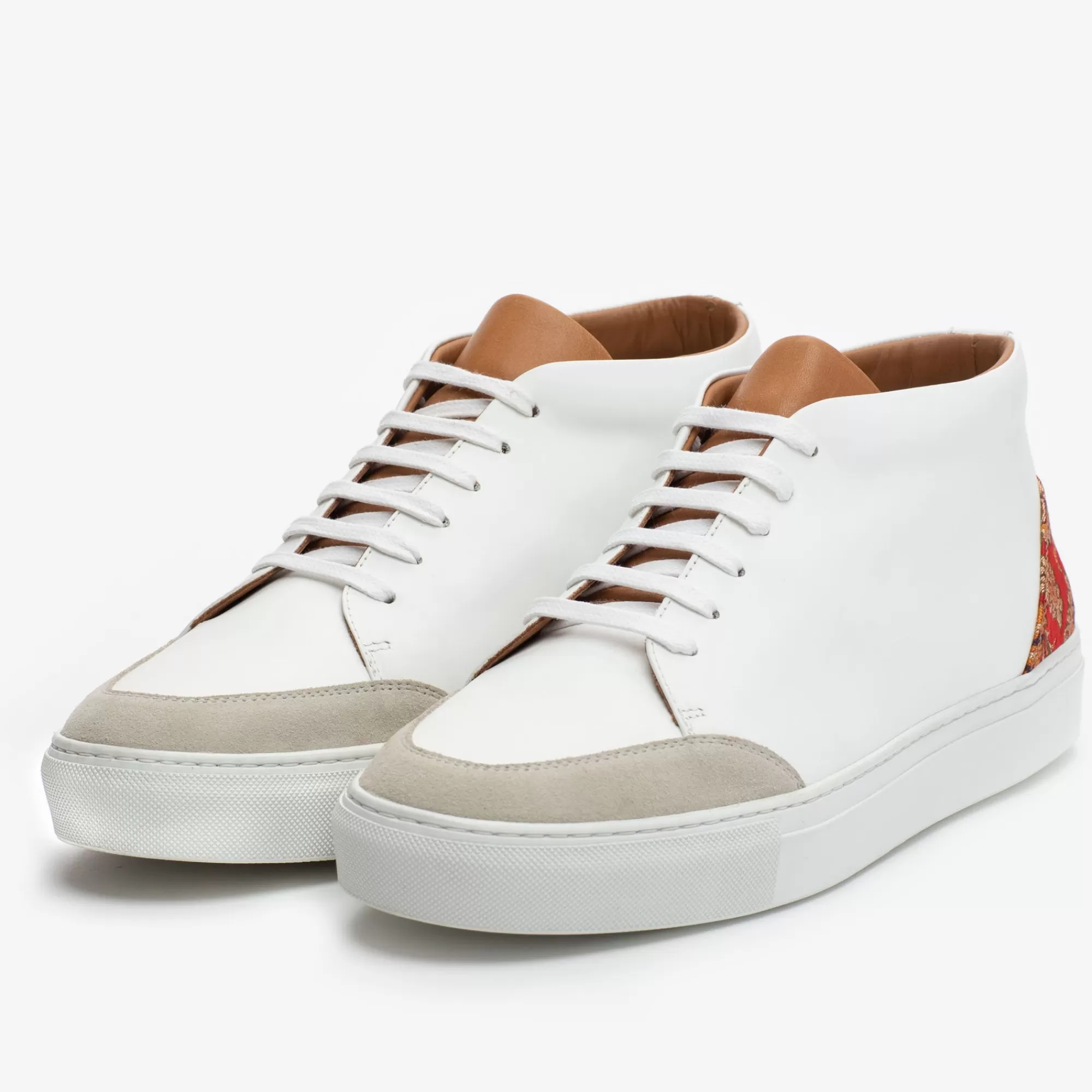 Cheap De Klay Mid-Top Sneaker In Rood/Wit | Heren Sneakers