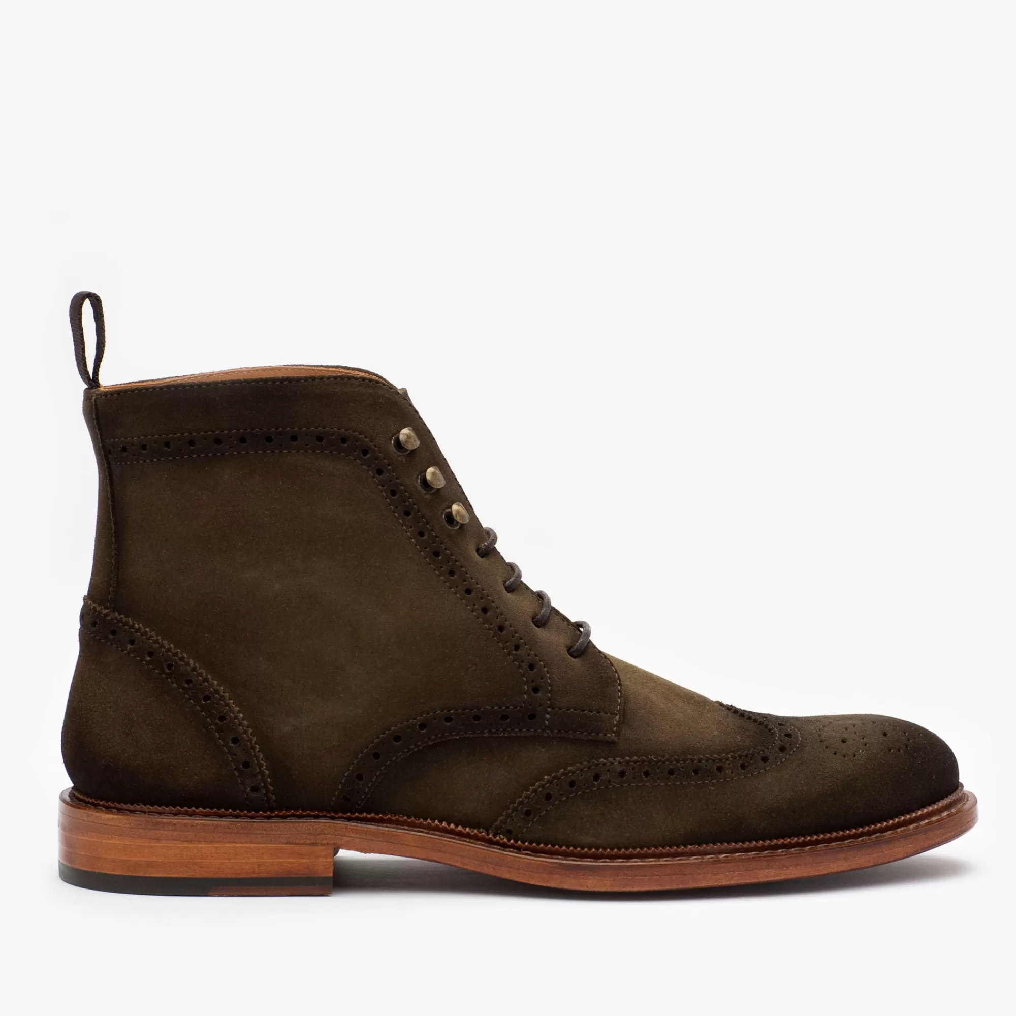 Outlet De Mack Boot In Olive - Suede Gevechtslaarzen | Heren Laarzen