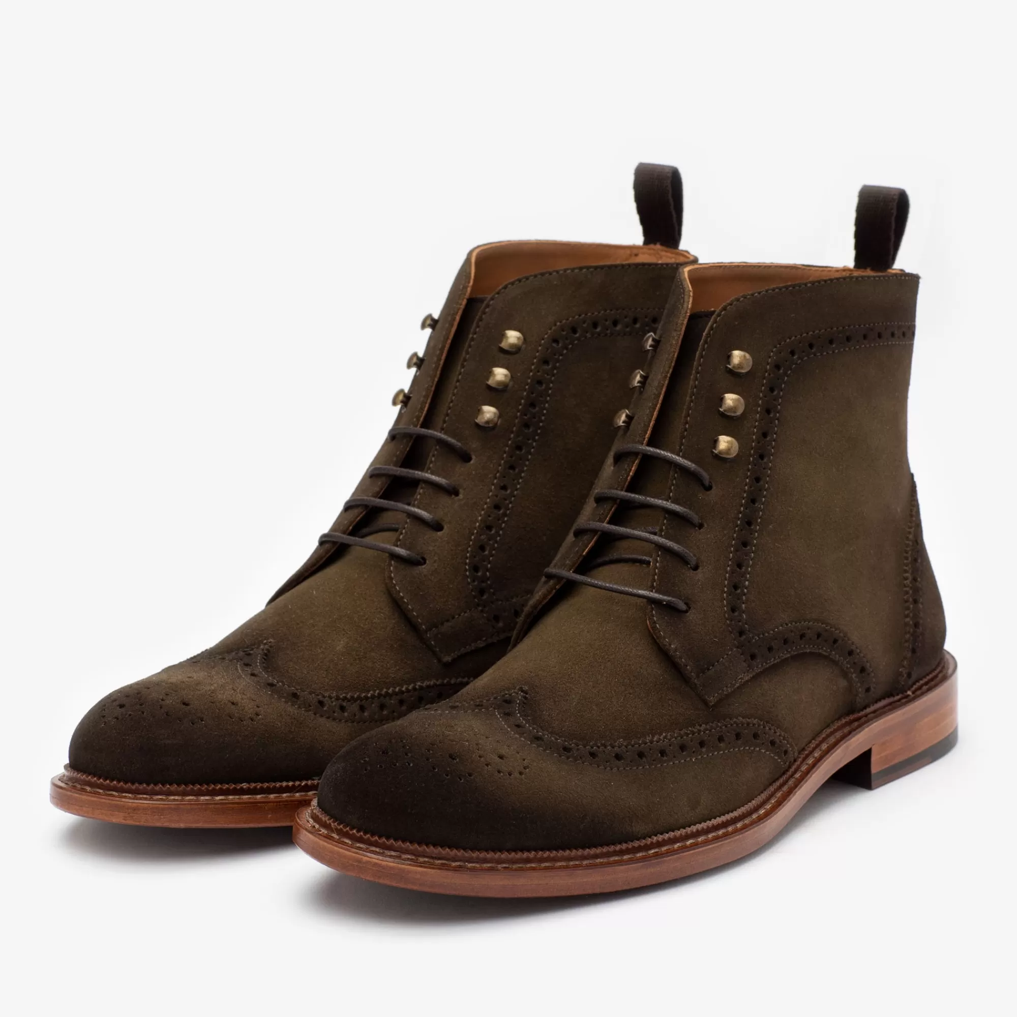 Outlet De Mack Boot In Olive - Suede Gevechtslaarzen | Heren Laarzen