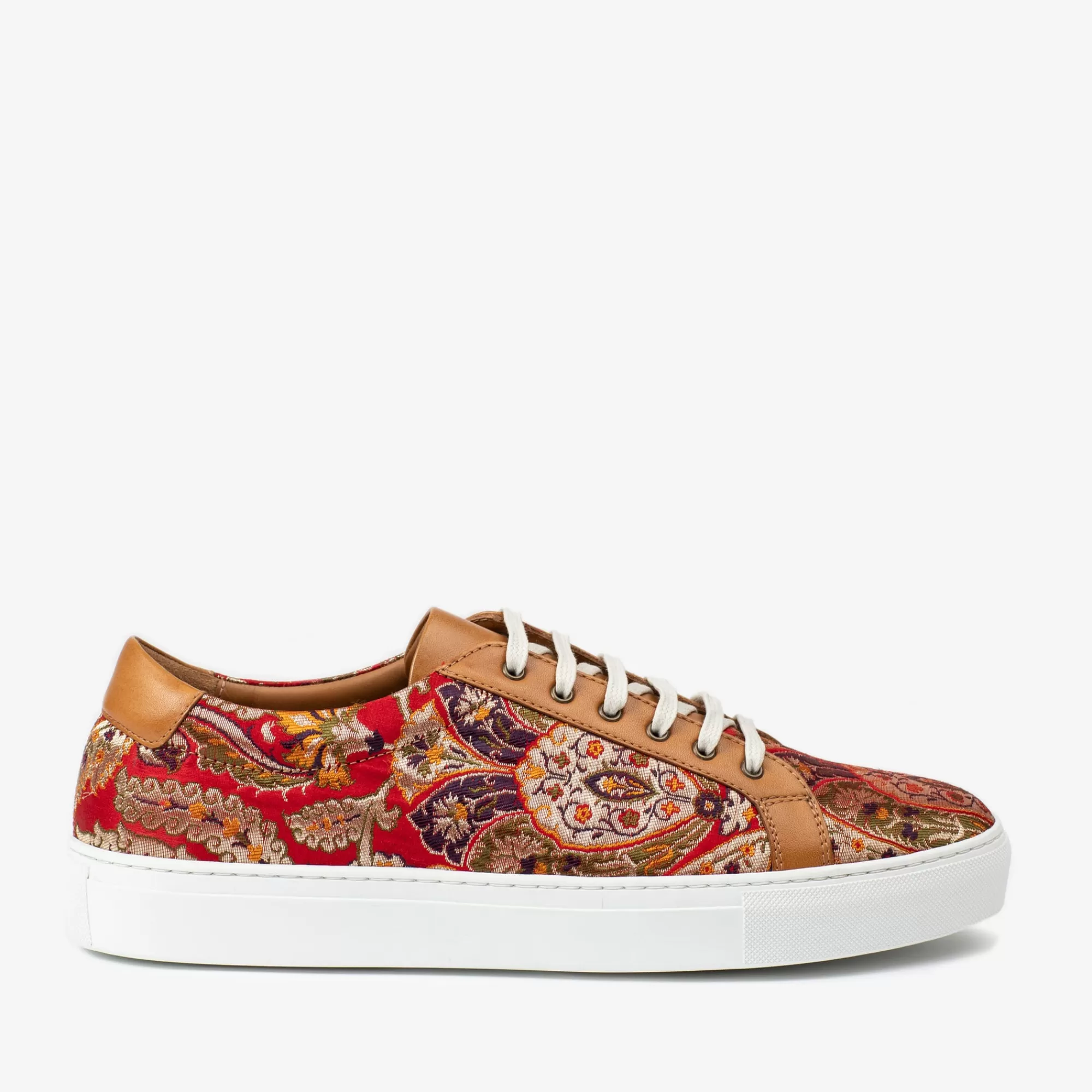 Cheap De Sneaker In Rood Paisley - Unieke Sneakers | Heren Sneakers