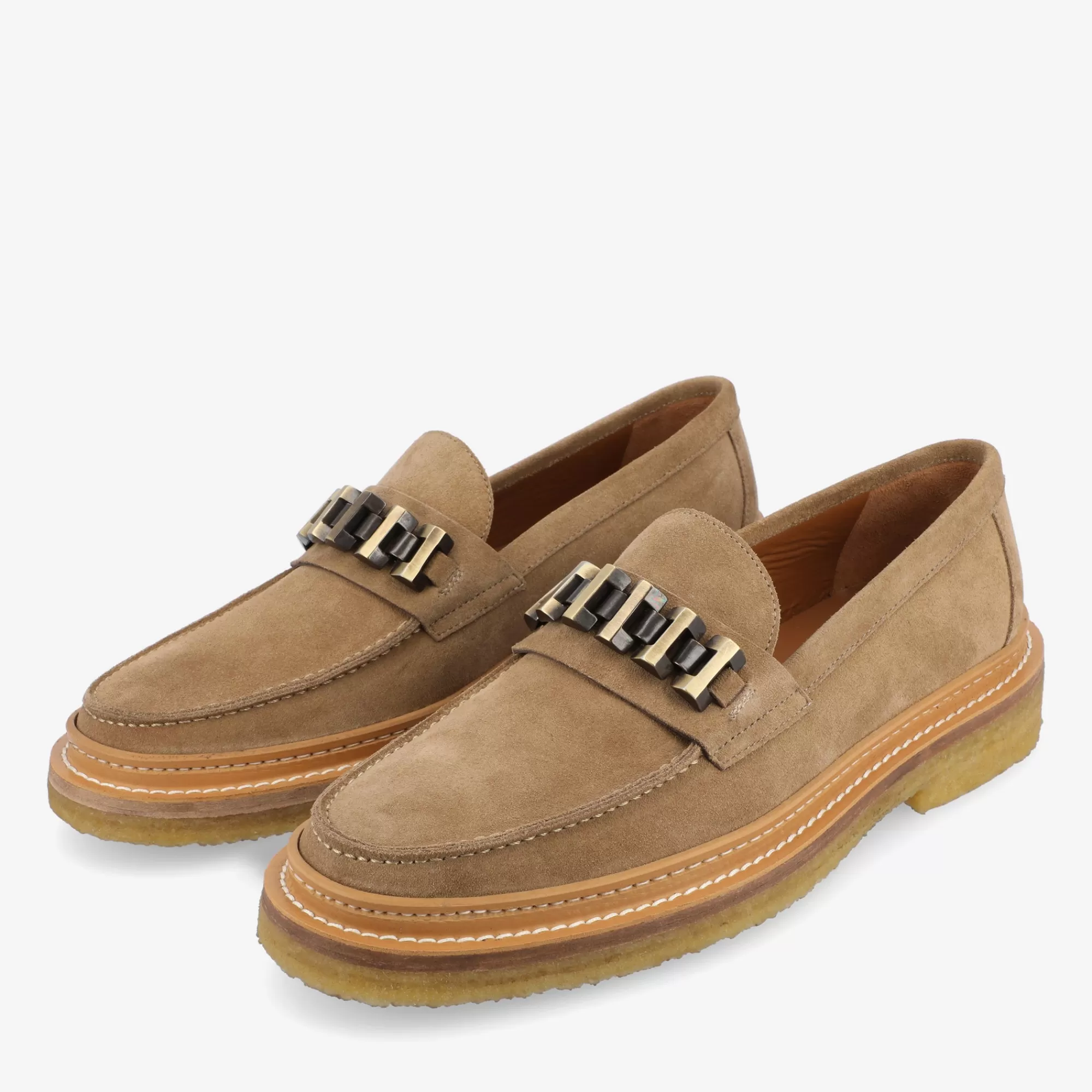 Shop De Verona Loafer In Beige - Beige Suede Loafer | Heren Loafers | Schoenen