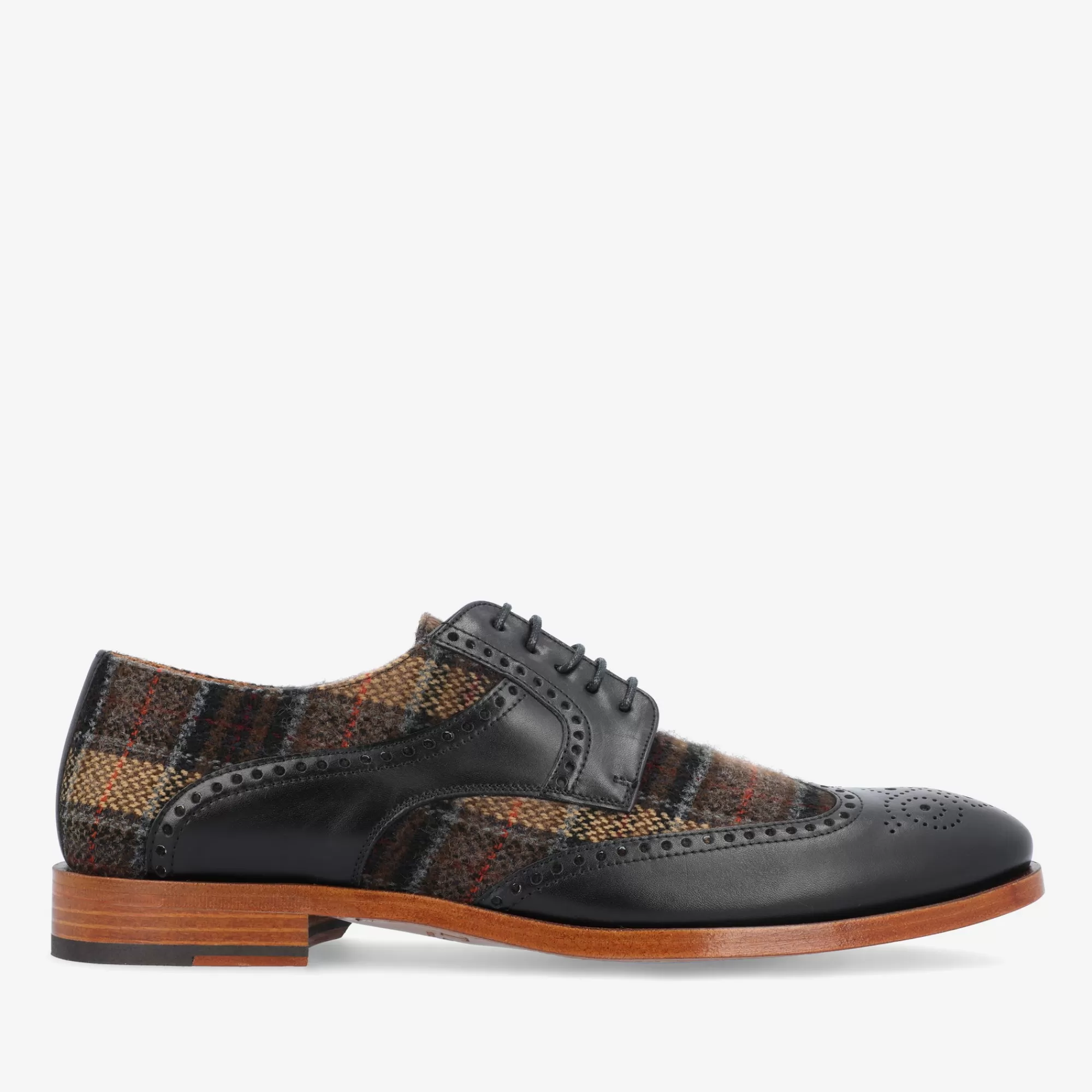 Cheap De Wallace-Schoen In Bruine Tartan | Heren Schoenen